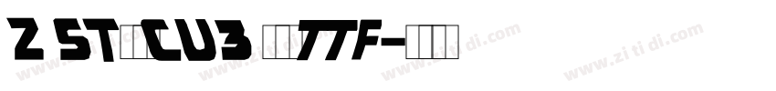 Z ST原版CU3 常规 ttf字体转换